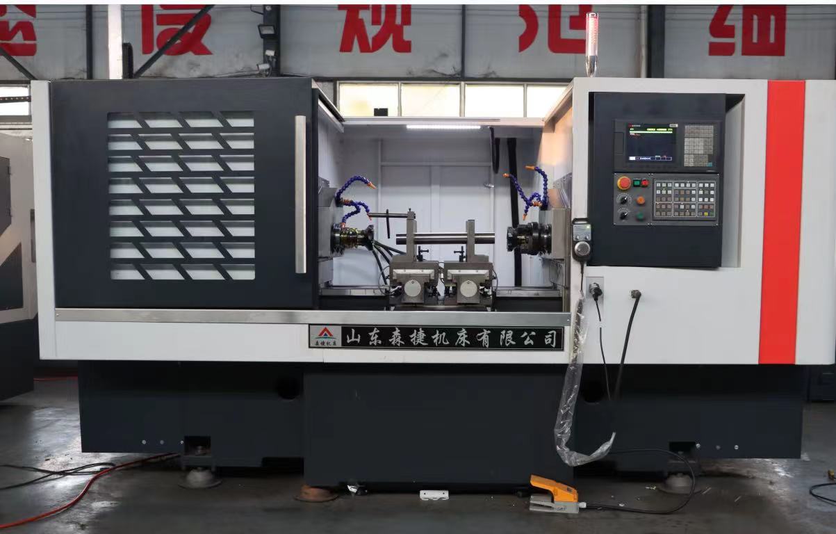 客戶定制的銑端面機(jī)床正在試件中